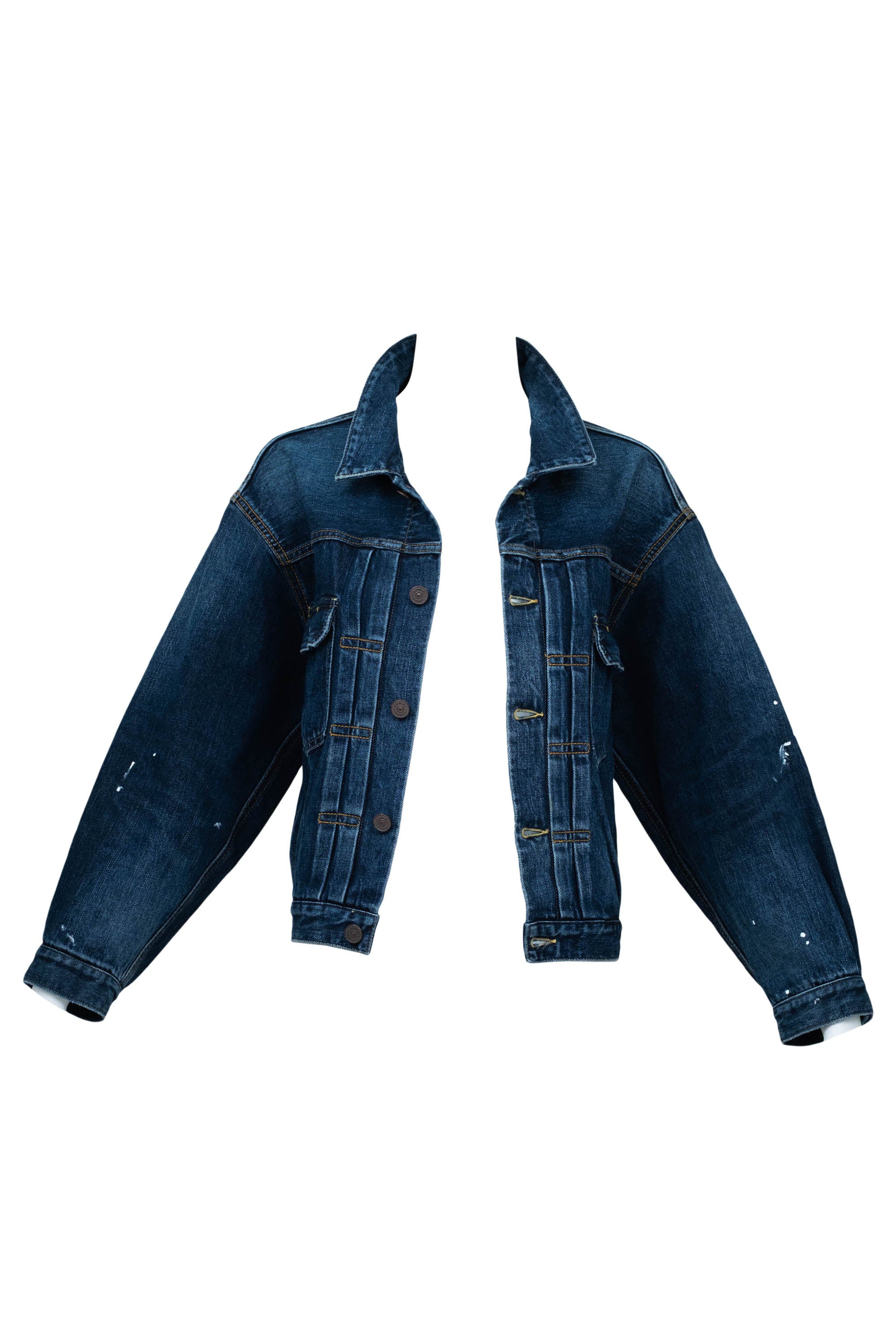 Visvim 1010dmgd Japanese Denim Dark Blue Pleat Front Jacket New With T ...