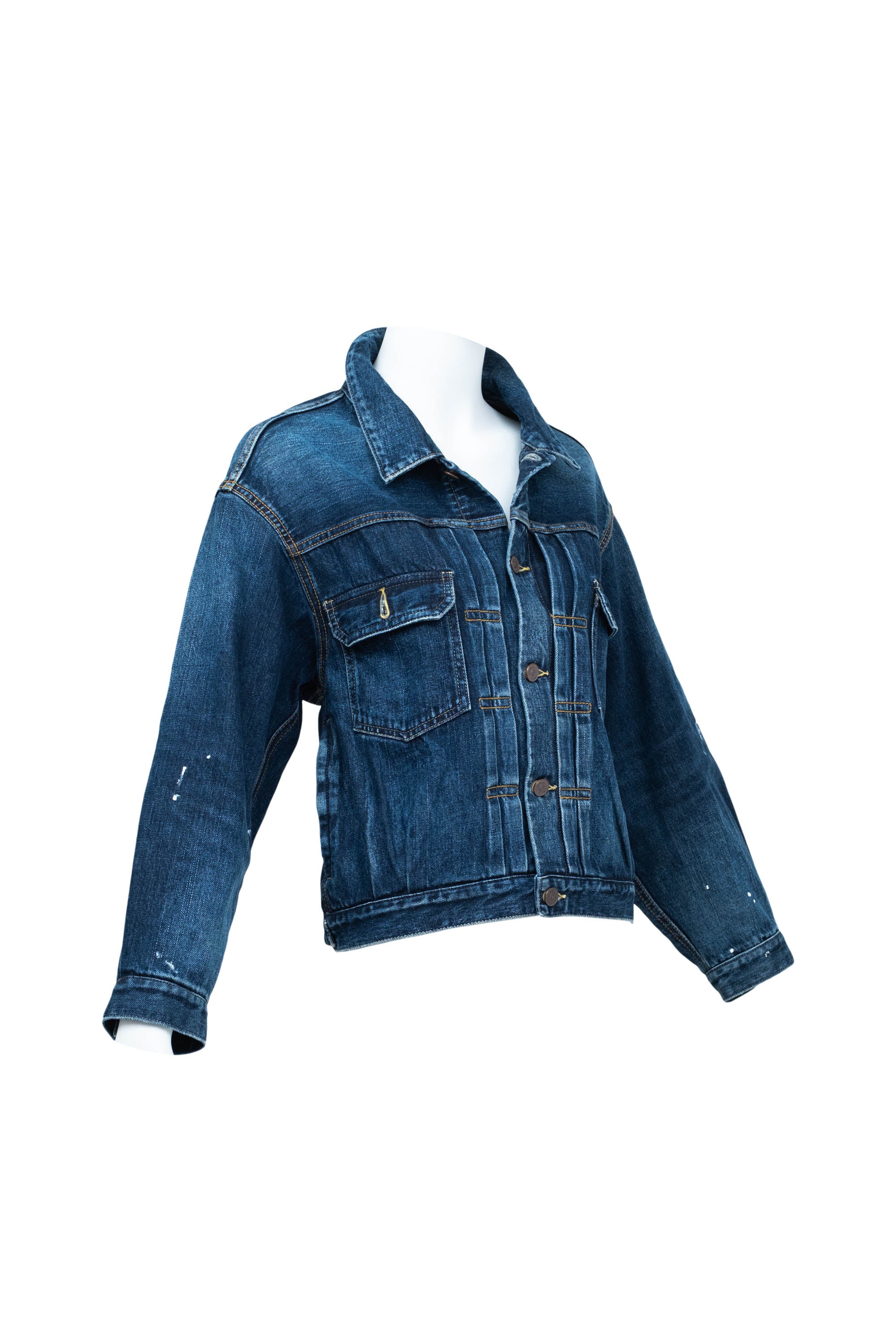 Visvim 1010dmgd Japanese Denim Dark Blue Pleat Front Jacket New Visvim 1010dmgd Japanese Denim Dark Blue Pleat Front Jacket New