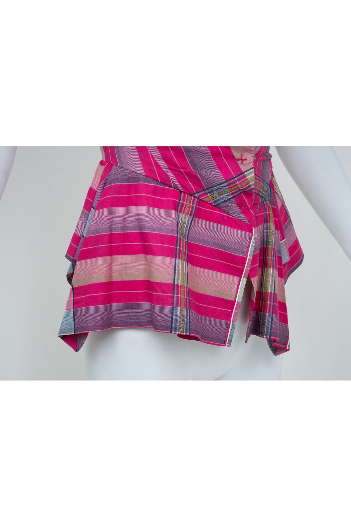 Vivienne Westwood Anglomania Pink Plaid Shirt Size Small