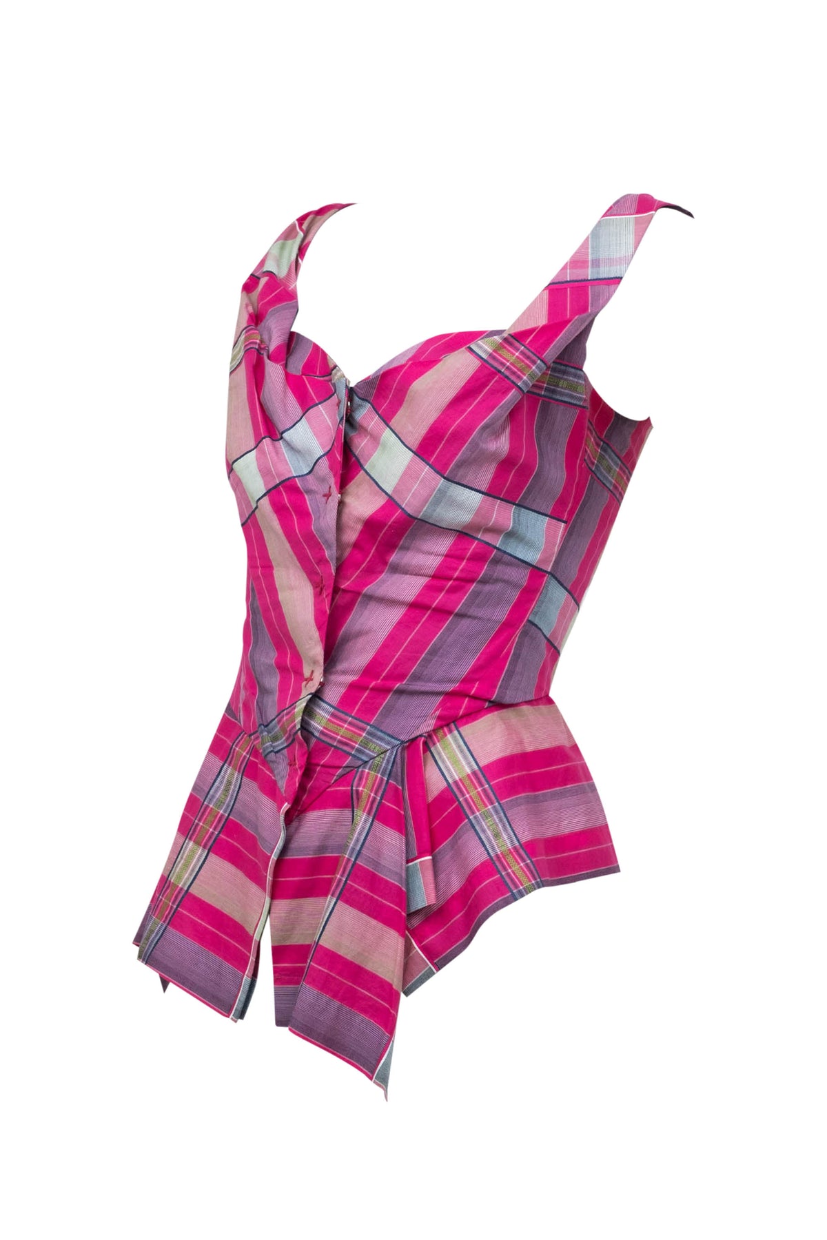 Vivienne Westwood Anglomania Pink Plaid Shirt Size Small