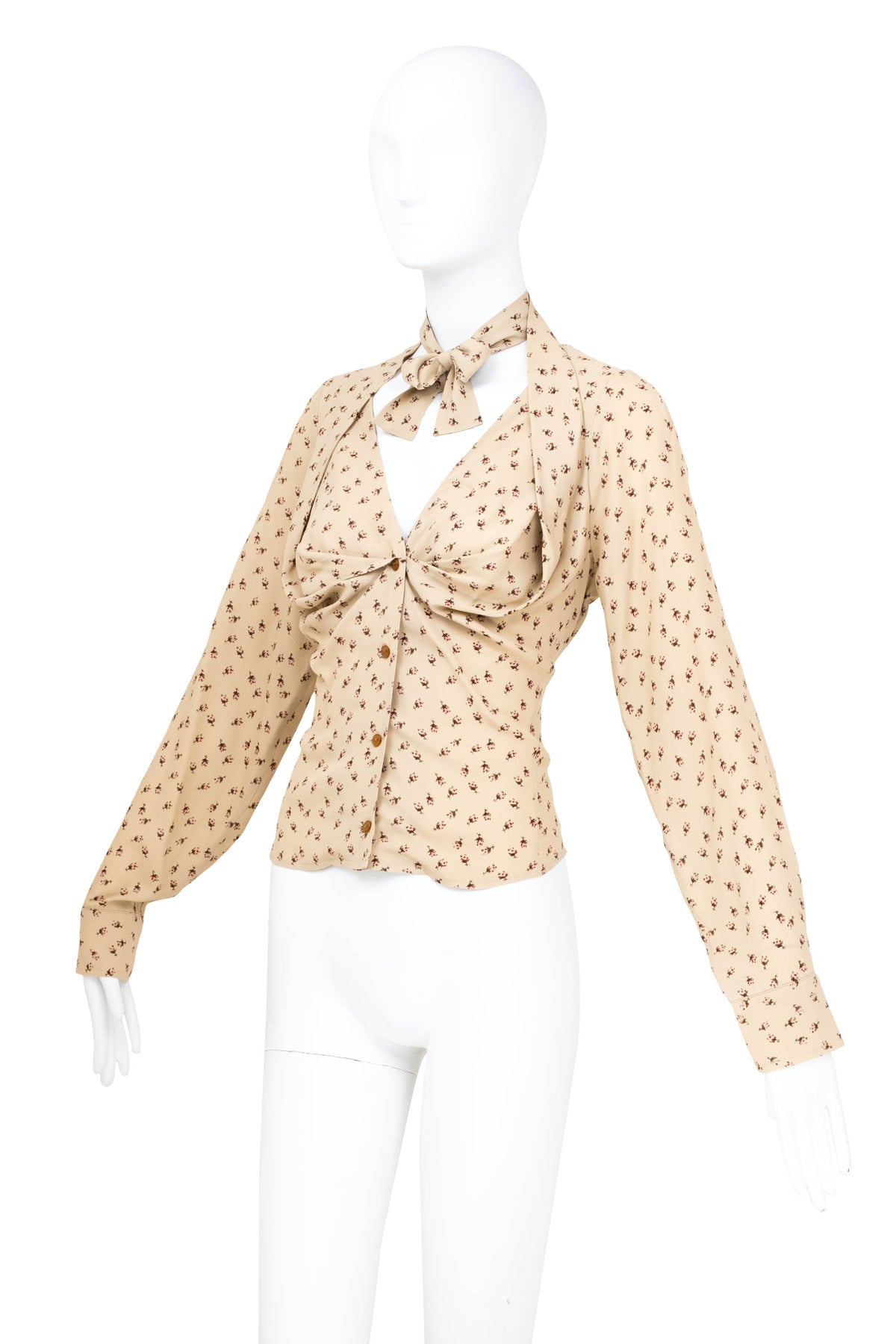 Vivienne Westwood Beige and Floral Top Size 4