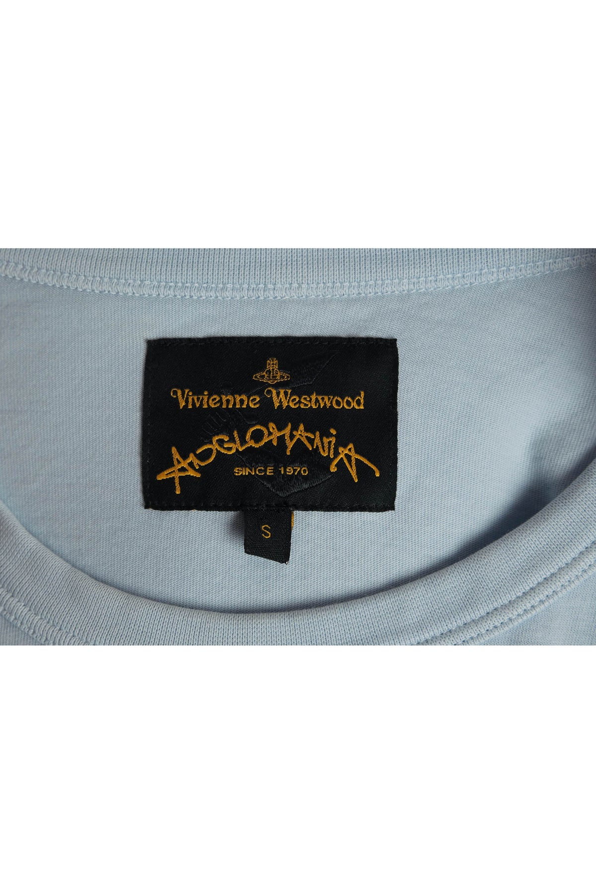 Vivienne Westwood Blue Tee Shirt ROT$ Patch ECOTRICITY 2017