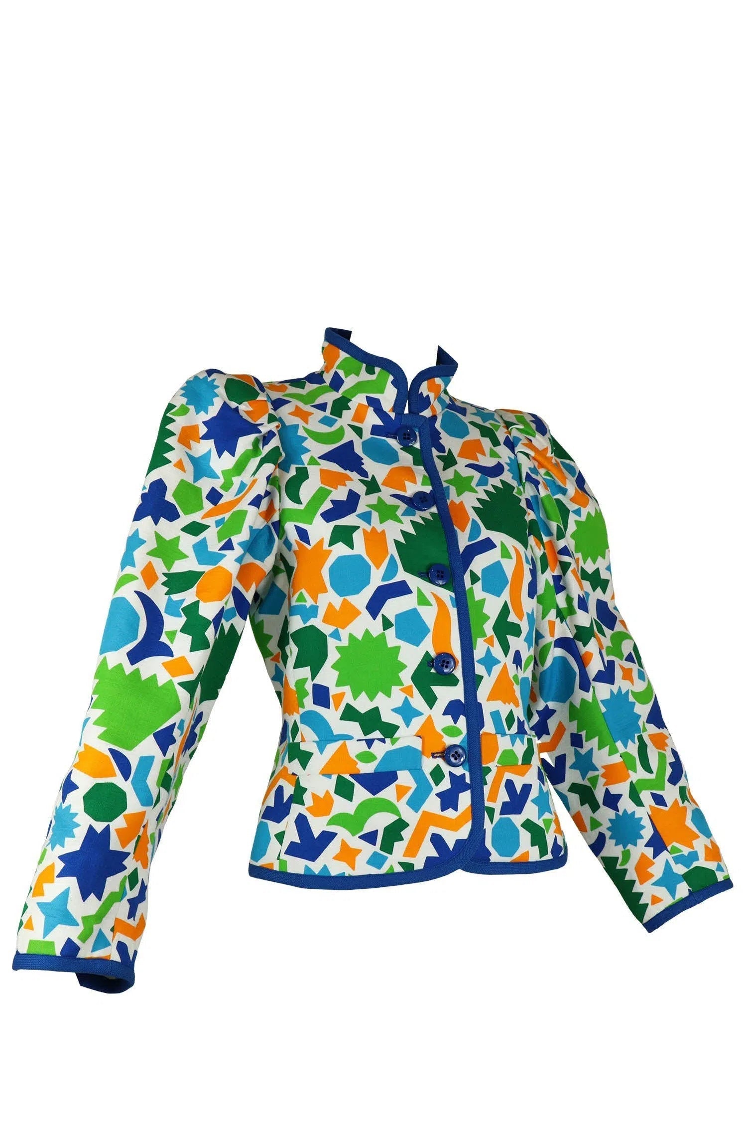 Yves Saint Laurent Rive Gauche Vintage Geometric Jacket - Foxy