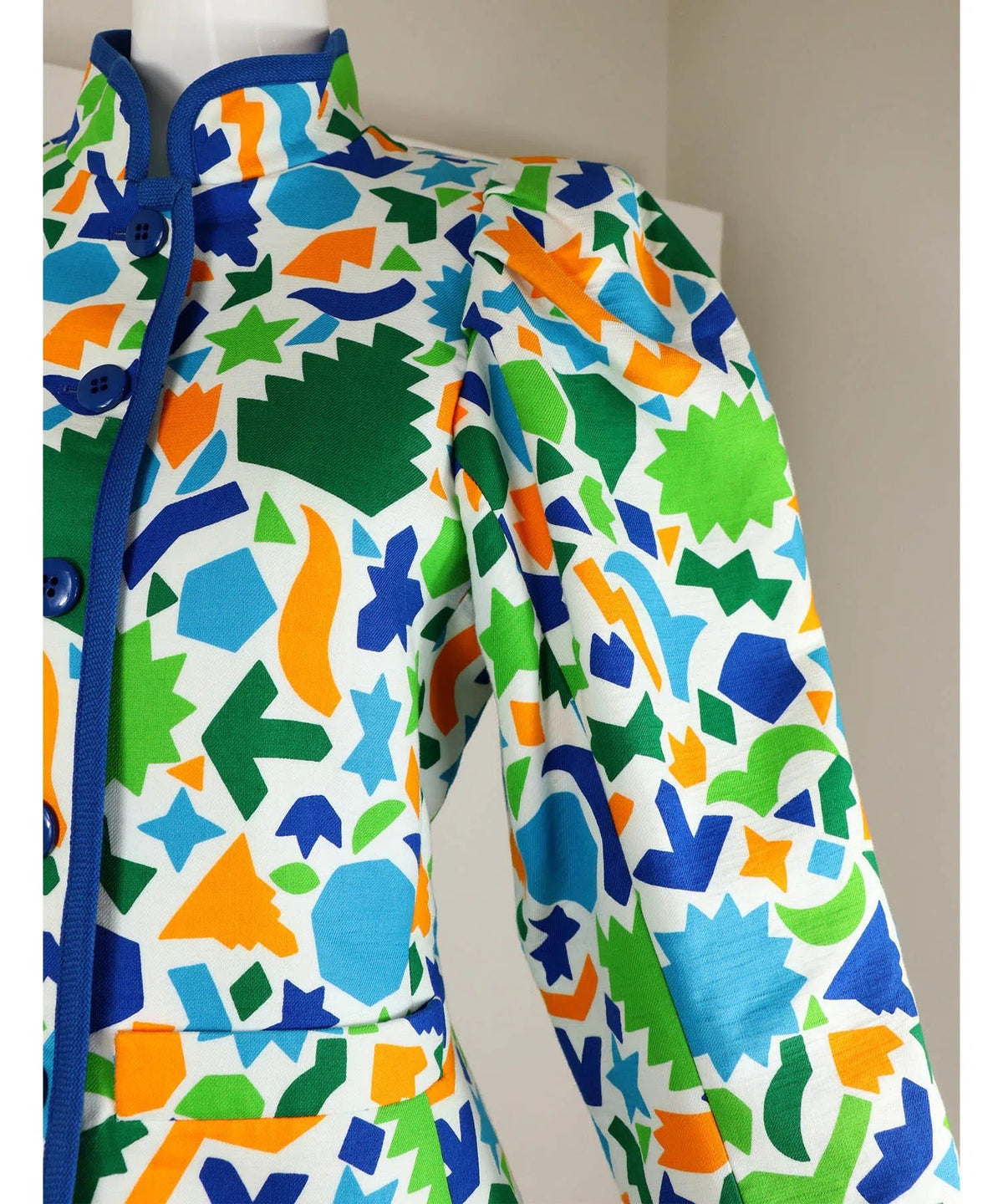 Yves Saint Laurent Rive Gauche Vintage Geometric Jacket - Foxy Yves Saint Laurent Rive Gauche Vintage Geometric Jacket - Foxy