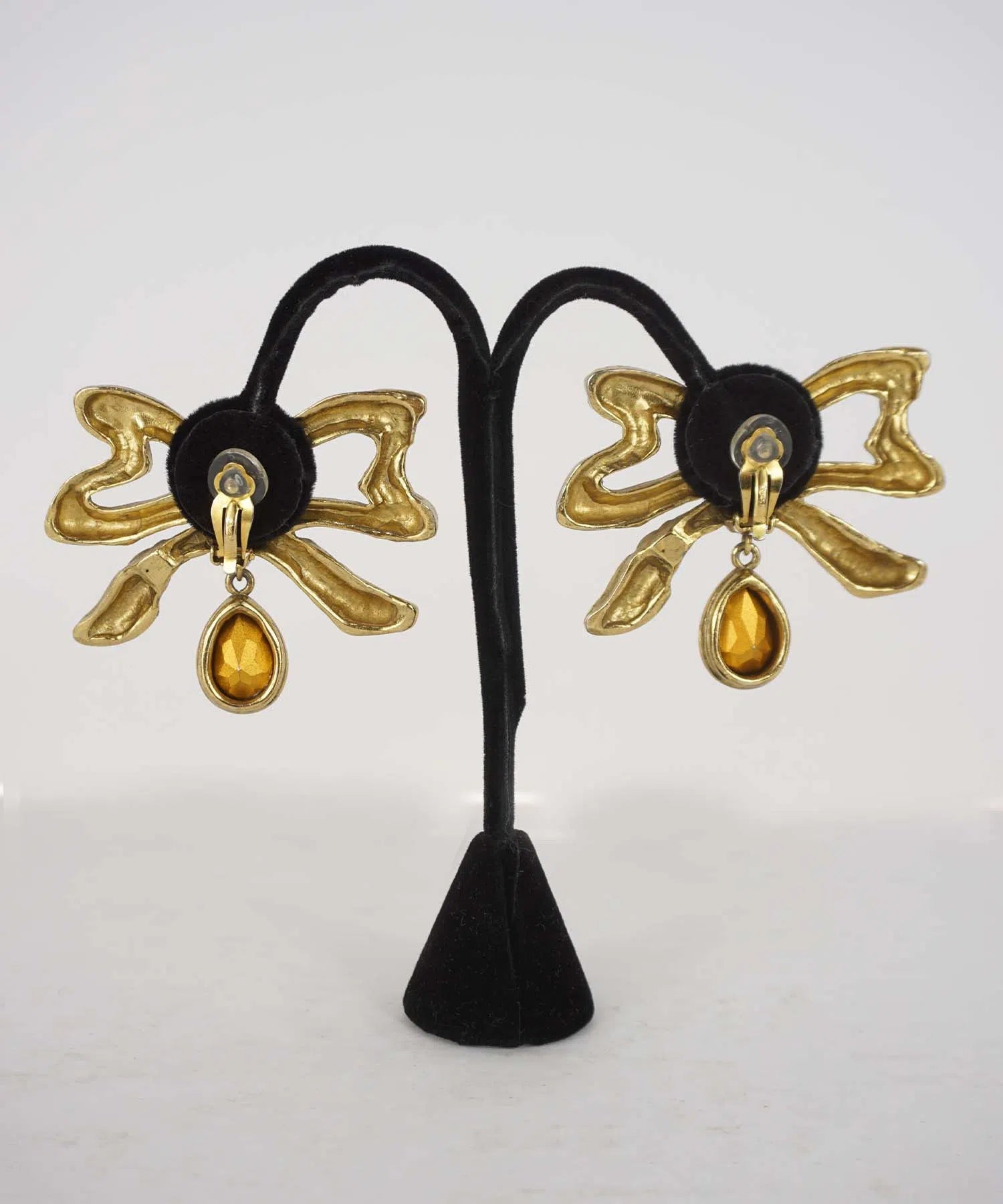 Yves Saint Laurent Vintage 80's Bow Earrings