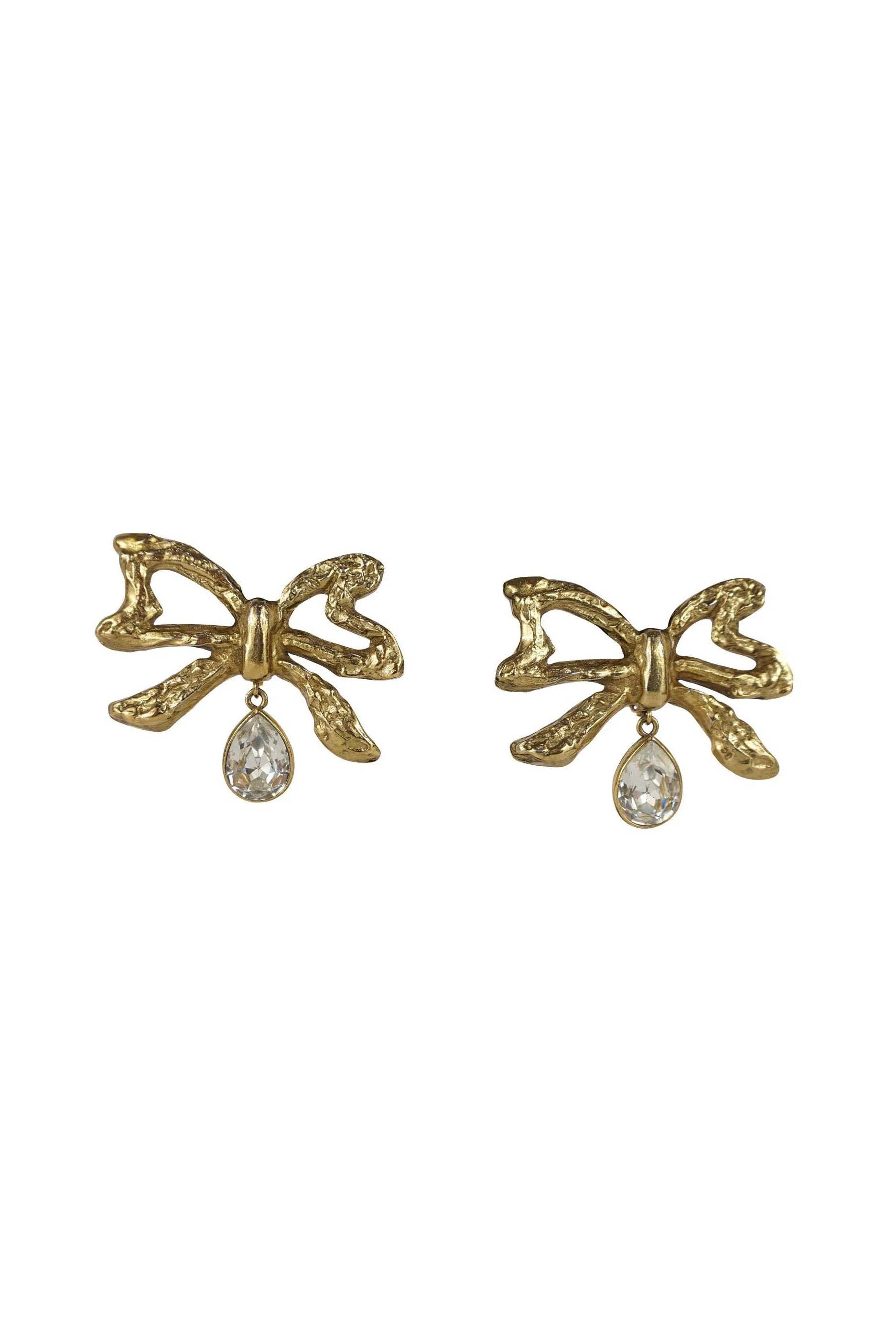 Yves Saint Laurent Vintage 80's Bow Earrings