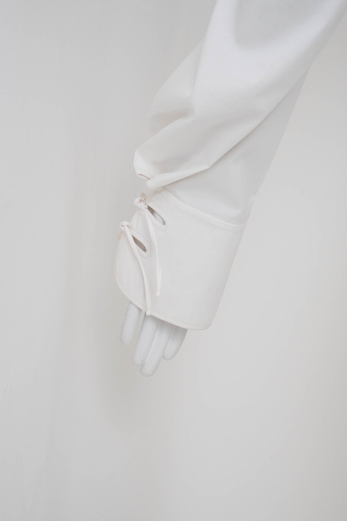 Yves Saint Laurent Rive Gauche White Tie Front Cotton Shirt Size 42/6