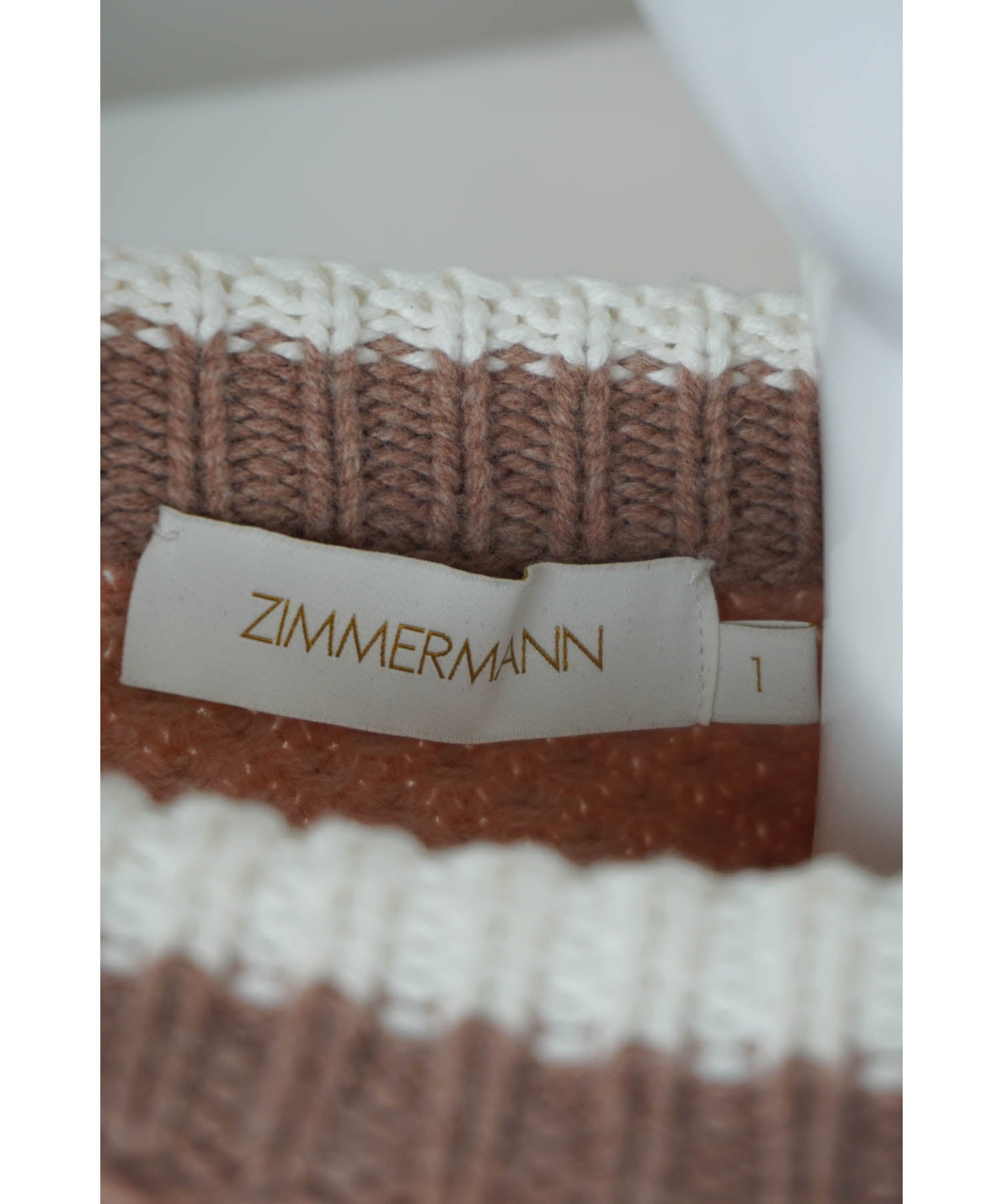Zimmerman Cosmo Cropped Striped Sweater - Foxy Couture Carmel