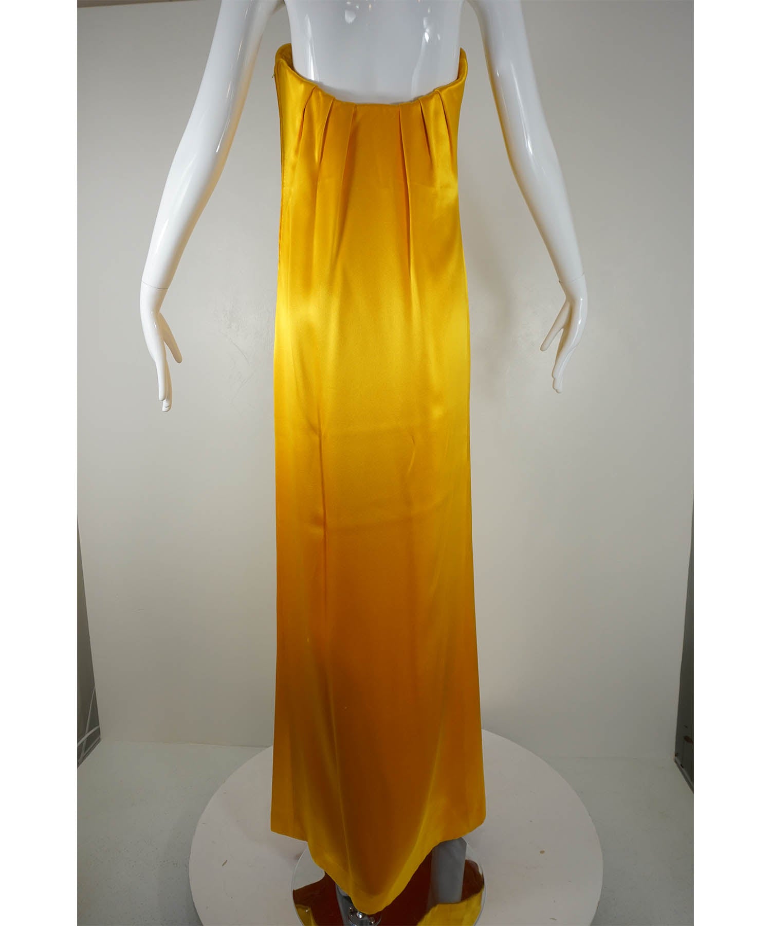 Yves Saint Laurent Haute Couture Vintage 80's Strapless Gown