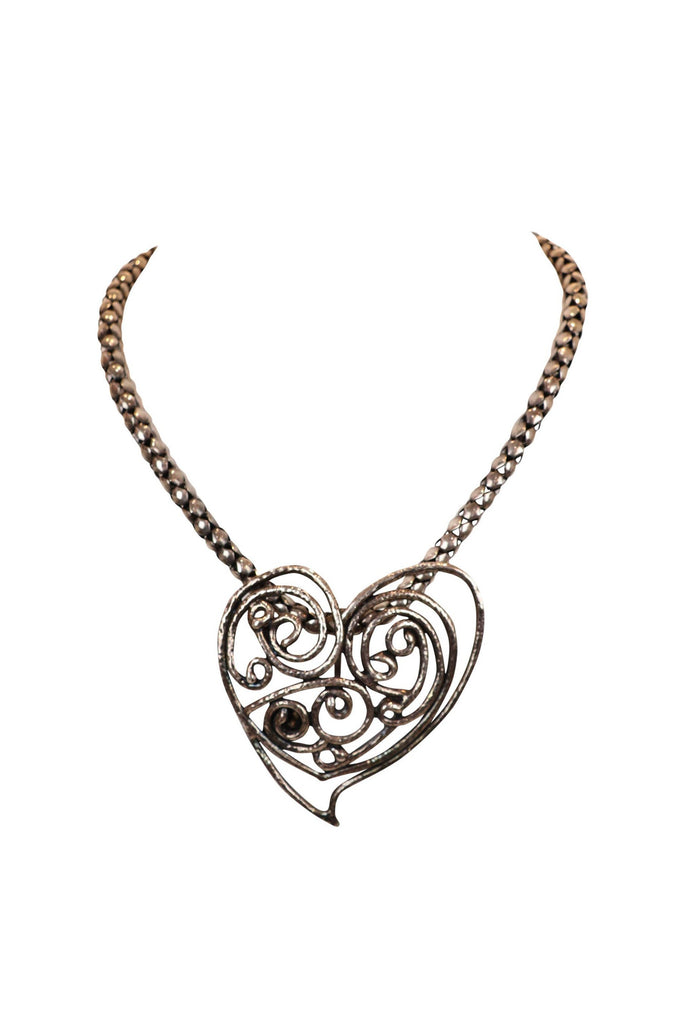 925 sterling silver CC heart chanel Necklace